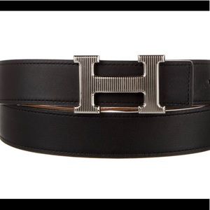 Hermes “H” belt buckle and belt kit